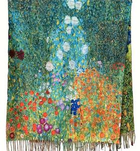 Chất Lượng Cao Nhà Máy OEM Tùy Chỉnh In Khăn Choàng Pashmina Khăn Bầu Trời Đầy Sao Mô Hình Phim Hoạt Hình Rave Dài Khăn Choàng Cho Mùa Đông - Product Image 4