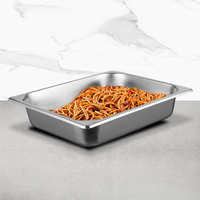 Outdoor Restaurant Edelstahl Gn Pfanne Lebensmittel behälter 4 Pfanne Dampf tisch Buffet Gn Food Pan
