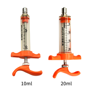 MUSYDER 10ml/20ml TPXポリマー再利用可能なシリンジ-軽量ルアーロックすべての標準針用 | 安全で簡単にきれいなデザイン - Product Image 1