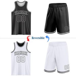 Camisetas de Baloncesto Reversibles Personalizadas, Camisetas sin Mangas con Nombre y Número Impresos Personalizados para Hombres y Jóvenes, Uniformes de Práctica en Blanco para Equipos, Tallas XS-XL - Product Image 3