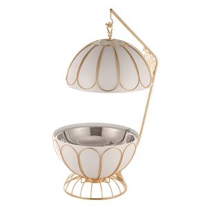 เครื่องอุ่นอาหารทำจากหินอ่อนสุดหรู, เครื่องอุ่นอาหาร<span class=keywords><strong>บุฟเฟ่ต์</strong></span>ควบคุมอุณหภูมิอัตโนมัติ8L เชื้อเพลิงรูปทรงลูกโลก - Product Image 2