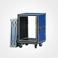 Coffre de vol de grande capacité, mallette avec séparation et plateau pro, amplificateur audio support