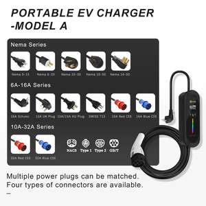 Chargeur EV portable 22 kW Niveau 2 32A Modèle 2 avec Type 2 GB/T 20234 - Product Image 2