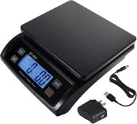 Báscula Postal Electrónica Negra Marca SF802, 6-30 kg, 1 g, Alta Precisión, Bandeja de Acero Inoxidable, OEM ODM