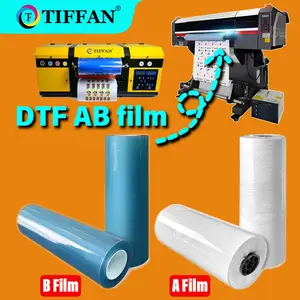 TIFFAN Factory Price Cold Transfer UV DTF Sticker Film A And B Laminator A3 30cm PET AB Film For Hard Surface