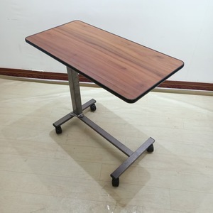 <b>Adjustable</b> Desk SHD-906 Wood Top <b>Height</b> <b>Adjustable</b> Hospital Bedside <b>Table</b> For Elderly Care Use - Product Image 1