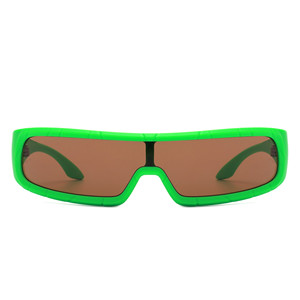 Occhiali da Sole Futuristici Orion con Montatura Rettangolare Avvolgente - Product Image 4