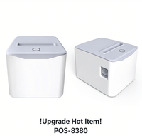 Printer Thermal POS Desktop ZJ8380 FCC CE 203dpi untuk Toko, Rumah Sakit, Supermarket, Printer Tiket Thermal Langsung, Line ESC