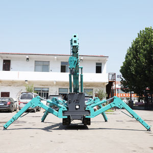 מנוף עכביש מיני עם שלט רחוק, מנוע יוצ'אי 10 טון, לעבודות בנייה פנימיות במקומות צרים, סיבוב 360 מעלות, מנוף זחלילי קומפקטי - Product Image 6