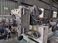Machine de recyclage de matière première plastique avec extrudeuse à double vis, granulateur et filtre sans tamis 1.1KW 300-500kg/h