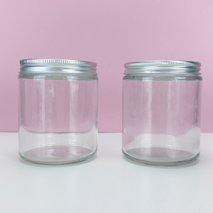 Frascos de vidrio ámbar negro esmerilado de 100 ml, 250 ml y 8 oz para velas de boticario al por mayor con tapa metálica dorada - Product Image 1