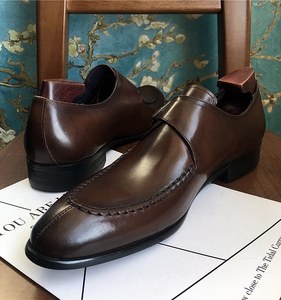 Nuevos Zapatos Formales de Negocios para Hombre, con Punta en Pico, de Cuero Genuino, Tipo Monk, Ligeros e Impermeables, para Oficina y Carrera Profesional - Product Image 6