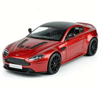 Modelo de Auto Deportivo de Aleación Fundida a Presión a Escala 1:24 del Aston Martin V12 Vantage S 2013, Color Rojo, Juguete de Simulación Metálico, Venta al Por Mayor