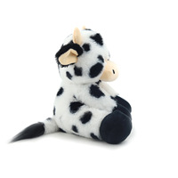 Usine de Yiwu OEM ODM : Adorables animaux en peluche assis, vache en peluche pour cadeaux d'enfants