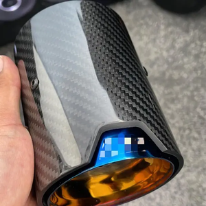 Puntas de Escape de Fibra de Carbono Azul Quemado <span class=keywords><strong>M</strong></span> Performance Serie 1 335d 335i 135i 140i <span class=keywords><strong>240i</strong></span> - Product Image 2