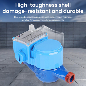15/20/25mm 4m³/h LoRaWAN ワイヤレス遠隔メーター読み取りおよび監視 スレッド接続鋳鉄製バルブレススマート水道メーター - Product Image 2