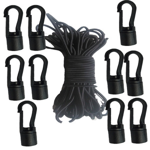 Corde élastique en Nylon de 10M avec 10 crochets pour Kayak, canoë, bateau, utilisation universelle en extérieur TLSG7 - Product Image 1