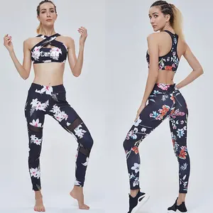 Nhiều Màu Sắc Ngoài Trời Tập Thể Dục Mặc Phụ Nữ Thể Thao Tops Của Phụ Nữ Activewear Yoga Wear Set