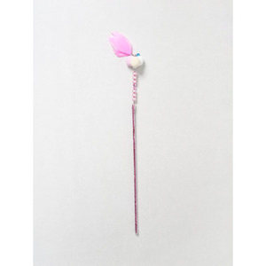 Pink Cat Wings Caña de pescar Juguete para mascotas para diversión felina - Product Image 1