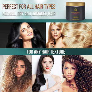 Nemlendirici özel etiket besler gecede bakım denge kollajen onarım Vegan tedavi maskeleri Keratin saç maskesi - Product Image 4