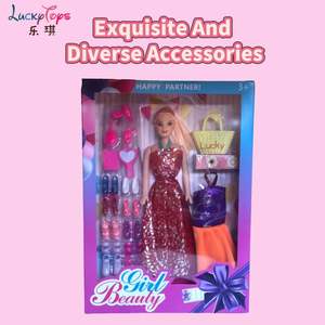 ตุ๊กตาพีวีซีขนาด11นิ้วพร้อมเครื่องประดับมากมายเจ้าหญิงของเล่นแฟชั่นตุ๊กตาเด็กทารกไอเดียตกแต่งเกมสำหรับเด็กผู้หญิง - Product Image 6