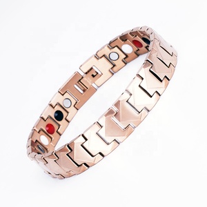 Gelang magnetik terapi kesehatan pria wanita, perhiasan tangan terapi penyembuhan magnetik Stainless Steel - Product Image 1