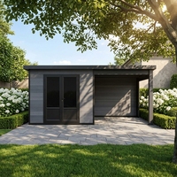 D-Serie Moderne WPC Holz-Gartenhäuser Robuste Kugelsichere Glasfenster mit Konstanter Temperatur für den Außenbereich EASYGREEN