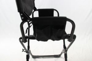 Chaise de réalisateur de pêche moderne, légère et compacte, siège haut, chaise lune en métal, poche latérale, pliable, mobilier d'extérieur, chaise de camping - Product Image 4