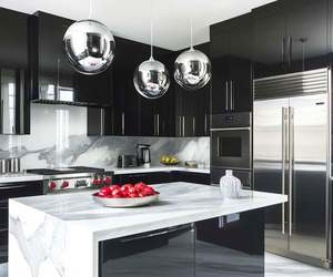 Armoires de cuisine modulaires en bois noires personnalisées, fabrication chinoise, ensemble complet suspendu pour appartement et villa - Product Image 1