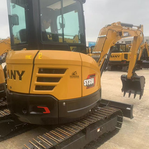 รถขุดขนาดเล็ก SANY SY35U 3.8 ตัน เครื่องยนต์ Sany ระบบ PLC มอเตอร์ Zero Tail Swing รถขุดขนาดกะทัดรัด สำหรับงานก่อสร้าง จัดสวน และฟาร์ม - Product Image 4