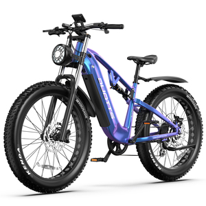Bicicleta Eléctrica E26 con Llantas Gruesas, Motor de 48V y 26 Pulgadas, para Ciudad, Montaña, Nieve, Híbrida, para Adultos, Disponible en Almacenes del Reino Unido y la UE - Product Image 3
