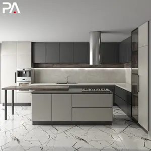 PA Home Improvement Wooden Moduler Italian Modern Kitchen Cabinets Cupboards