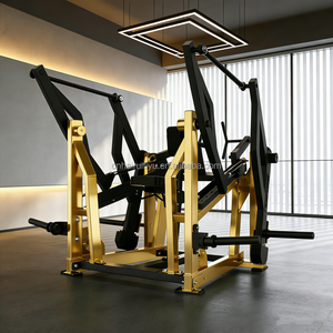 Macchina <span class=keywords><strong>per</strong></span> il sollevamento pesi a remi (Rowing Machine) con carico a piastre in acciaio <span class=keywords><strong>per</strong></span> palestra, attrezzatura sportiva <span class=keywords><strong>per</strong></span> allenamento della forza, con focus sull'allenamento del petto - Product Image 3