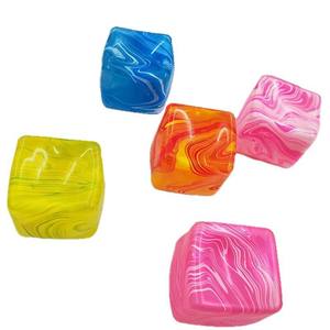 Hot-selling Unisex Square Striped Ice Cube <b>Squishy</b> Fidget Toy Individually Packaged Maltose Slow Rebound Squeeze Stress Ball 14 - Product Image 4