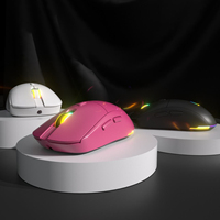 Ratón Inalámbrico para Juegos RGB de 12000 DPI / Doble Conexión 1K + 2.4g + Ratón con Cable para Oficina y Computadora