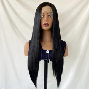 13x6无胶全高清正面蕾丝200% 骨直处女生印度头发蕾丝正面天然未加工人发混合假发 - Product Image 1