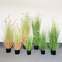 Plantes artificielles délicates en pot, fleurs en tulle en plastique, pampas écologiques de haute qualité pour usage intérieur, emballées en sacs