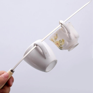 Trước nhanh chóng BBQ Thịt kabobs xiên phát hành nhanh chóng phẳng Kabab xiên đặt thép không gỉ chịu nhiệt dài xử lý BBQ nướng - Product Image 3