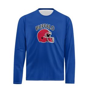 Sublimación Fútbol Equipo Buffalo Hombre Camisetas Impresión personalizada Venta al por mayor Washington <span class=keywords><strong>Rugby</strong></span> Team Hombre Camisetas de manga larga - Product Image 4