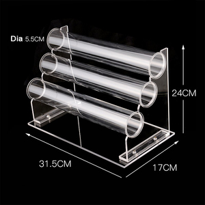 Giá Để Vòng Tay <span class=keywords><strong>Acrylic</strong></span> Tháo Rời Bán Sỉ Nhà Máy Với 3 Ống Giá Trưng Bày Vòng Tay Để Bàn Trưng Bày Vòng Tay - Product Image 3