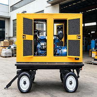 Groupe électrogène diesel industriel portable 50 kW à faible consommation de carburant, ATS, faible bruit, super silencieux pour l'alimentation de secours des usines et des zones éloignées