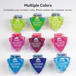 Medalla <span class=keywords><strong>de</strong></span> Cristal y Metal Personalizada, Cinco Opciones <span class=keywords><strong>de</strong></span> Color, Diseño <span class=keywords><strong>de</strong></span> Logotipo Impreso con UV, Premio Deportivo, Victoria, Campeón, Honor - Product Image 4