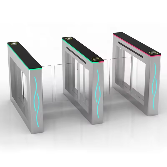 Security Scanner Door Access Control Swing Barrier Gate Swiping Card RFID Intelligent Collector Full Height Swing Gate
