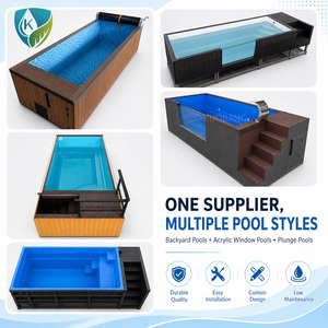 <span class=keywords><strong>Piscina</strong></span> Fuori Terra in Vetroresina su Misura per Giardino <span class=keywords><strong>con</strong></span> Finestra, Produttore di Piscine per Esterni - Product Image 4