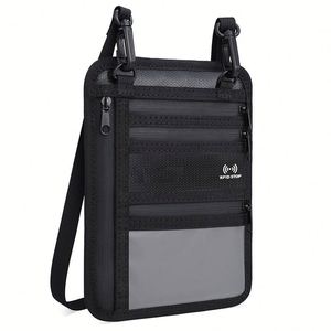 Porte-cartes de passeport ignifuge personnalisé avec logo, élégant et tendance, style sac - Product Image 3