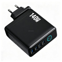 Produk Baru Diluncurkan: Charger Perjalanan 140W 30W Pengisian Cepat Multi-Perangkat Adaptor Daya GaN dengan Layar TFT EU UK AU US