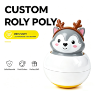Peluche de PVC moldeado por inyección con diseño de Husky, con patrones personalizables, impresión UV para eventos promocionales, regalo novedoso de diseño creativo