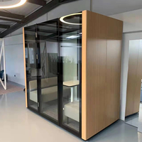 Cabine téléphonique Flexspace, Pod de réunion, Nouveau bureau portable insonorisé avec verre acoustique et intimité intérieure