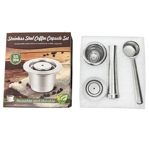 <span class=keywords><strong>Capsule</strong></span> di Caffè Riutilizzabili in Acciaio Inox Universali Senza BPA Ricaricabili per Macchina da Caffè - Product Image 2