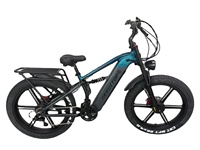Vélo de montagne électrique à double moteur, batterie lithium 20Ah/48V, VTT 26'' *4.00, suspension intégrale, frein hydraulique, vélo de ville électrique